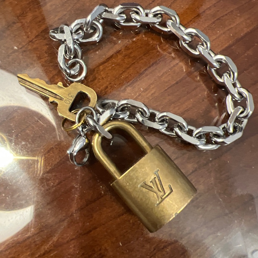 Authentic Louis Vuitton Lock and Key Bracelet